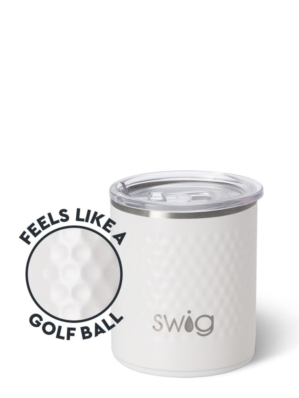 SWIG WHITE GOLF BALL
Lowball Tumbler 12oz